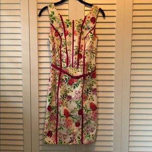 Review Signature Floral Print Cocktail Dress